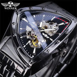 New Arrival Fashion Diamond Luminous Gear Movement Royal Design Top Brand Fashion Mechanical Skeleton Wrist Watch