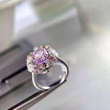 Excellent Crushed Ice Cut High Quality AAAAA High Carbon Pink Sapphire Gemstone Rings -  Popular Fine Jewellery - The Jewellery Supermarket