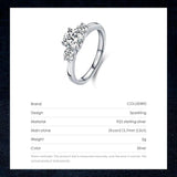 Superb Classic Design Real 925 Sterling Silver Ten Hearts Arrow AAAA Simulated Diamonds Ring - Fine Jewellery - The Jewellery Supermarket