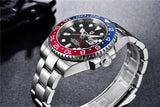 Top Brand Men Mechanical Wristwatches Luxury Ceramic Bezel GMT Watches Automatic 100m Waterproof Watches for Men