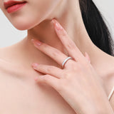 Emerald Cut Rectangle AAAA Lab Created Diamond 925 Silver Fashion Luxury Rings