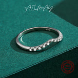 Water Drop Shape 925 Sterling Silver AAAA Lab Created Diamond Stackable Rings