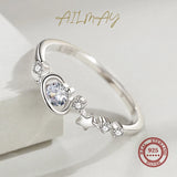 Elegant Irregular Shape Stars Sterling Silver AAAA Lab Created Diamond Rings