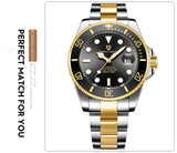 Luxury Design Water Ghost Series Classic Blue Dial Luxury Automatic Stainless Steel 100m Waterproof Mechanical Watch
