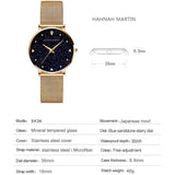 New Arrival Elegant Fashion Lady's Watch Luxury Rhinestone Starry Sky Dial Waterproof Stainless Steel Strap Watches