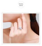 Fabulous Oval Emerald Cut Sparkling AAAA Lab Created Diamond 925 Sterling Silver Ring