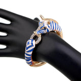 New Arrivals Animal Zebra Bangle Cuff Bracelet Gold Plated Statement Fashion Women's Bangle Bracelet for Party - The Jewellery Supermarket