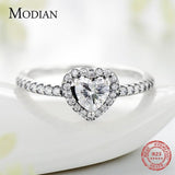 Exquisite Silver Vintage Hearts Clear AAAA Simulated Diamonds Ring - Luxury Wedding Statement Jewellery  - The Jewellery Supermarket