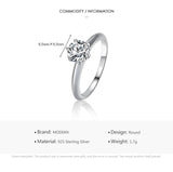 New 100% Silver Shine Classic AAAA Simulated Diamonds Fashion Ring For Women - Wedding Fine Jewellery - The Jewellery Supermarket