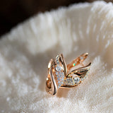 14K Gold Filled AAA White Zircon Diamonds Heart & Arrow Stone Cut Clip Elegant Earrings