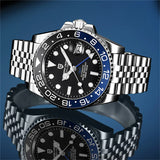 Luxury Design Top Brand Sports Waterproof  Sapphire Glass 40mm Ceramic GMT Mechanical Men Automatic Wristwatches