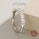 Transparent Trapezoidal AAAA Lab Created Diamond925 Sterling Silver Finger Ring