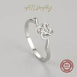 Elegant Romantic AAAA Lab Created Diamond Flower 925 Sterling Silver Cute Ring