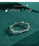 Charm Line Clear AAAA Simulated Diamonds Ring - Elegant Wedding Trendy Stackable Ring Brand Jewellery - The Jewellery Supermarket