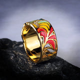 Fashion Creative Handmade Enamel Craft Epoxy Craft Women's Rings