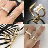 New Natural Black Zircon Cross Ring - Rose Gold Geometric Hollow Line Vintage Fashion Jewellery - The Jewellery Supermarket