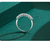 Dazzling AAAA Lab Created Diamonds Stackable Eternity Ring in Sterling Silver