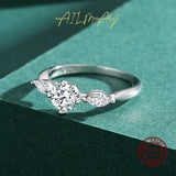 Fashion Sparkling 1.0ct AAAA Lab Created Diamond 925 Sterling Silver Ring