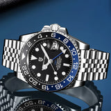 Luxury Design Top Brand Sports Waterproof  Sapphire Glass 40mm Ceramic GMT Mechanical Men Automatic Wristwatches