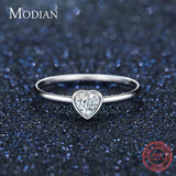 New Fashion Sterling Silver Clear Heart AAAA Simulated Diamonds Classic Ring For Women - Wedding Jewellery - The Jewellery Supermarket