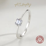 Elegant Princess Cut 925 Sterling Silver AAAA Lab Created Diamond Fashion Ring