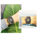 New Hollow Triangular Mechanical Watches Stainless Steel Men's Wristwatches - Fashion Brand Wristwatches for Men.