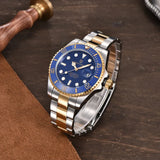 Luxury Design Water Ghost Series Classic Blue Dial Luxury Automatic Stainless Steel 100m Waterproof Mechanical Watch