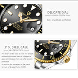 Popular Brand Luxury Sapphire Glass Automatic Watch 100m Waterproof Stainless Steel Mechanical Wristwatches For Men