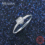 New Fashion Sterling Silver Clear Heart AAAA Simulated Diamonds Classic Ring For Women - Wedding Jewellery - The Jewellery Supermarket