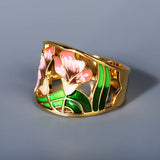 Fashion Creative Handmade Enamel Craft Epoxy Craft Women's Rings