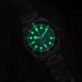 Quality Brand BB58 Retro Red Automatic Luxury Waterproof Mechanical Stainless steel Rivet Strap Wristwatches for Men