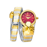 High Quality Top Brand Golden Colour Snakes Shape Ladies Watch Jewellery - Casual Fashion Dress Women's Watches