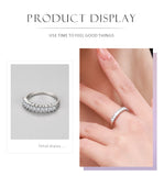 Emerald Cut Rectangle AAAA Lab Created Diamond 925 Silver Fashion Luxury Rings