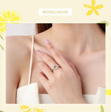 Sparkling Circular Centerpiece Paved with AAAA Lab Created Diamond Silver Ring