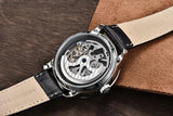 Popular Top Luxury Brand Leather Skeleton Hollow Clock Waterproof Men's Automatic Business Mechanical Watch - The Jewellery Supermarket