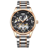 Top Brand Luxury Transparent Diamond Luminous Gear Movement Royal Design Mechanical Skeleton Watches - The Jewellery Supermarket