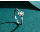 Luxury Princess Cut 925 Sterling Silver AAAA Lab Created Diamonds Ring