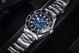 Quality Brand BB58 Retro Red Automatic Luxury Waterproof Mechanical Stainless steel Rivet Strap Wristwatches for Men