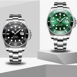 Popular Brand Luxury Sapphire Glass Automatic Watch 100m Waterproof Stainless Steel Mechanical Wristwatches For Men