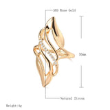 Trendy 14K Rolled Rose Gold Ethnic Style Luxury AAA Zircon Diamonds Rings for Women - Fashion Fine Jewellery