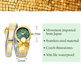 Luxury Crystal Hip Hop Unique Design Silver Gold Steel Bangle Fashion Casual Ladies Quartz Watches