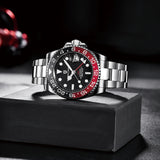 Luxury Brand New Arrival Luxury Mechanical Wristwatch Stainless Steel GMT Watch Sapphire Glass Men Watches