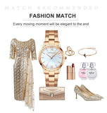 Top Brand Elegant Style Gold Stainless Steel Green Stone Dial Quartz Shell Pearl Oyster Waterproof Ladies Watches