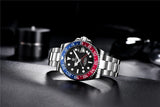 Top Brand Men Mechanical Wristwatches Luxury Ceramic Bezel GMT Watches Automatic 100m Waterproof Watches for Men