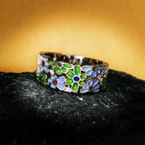 New Silver Creative Handmade Enamel 925 Silver Rings Party Jewellery