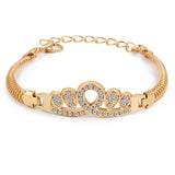 ZOSHI New Woman Bracelets Mulitlayers Gold Color Chain Heart Bracelets &amp; Bangles Charm Bracelets For Women Crystal Bracelets - The Jewellery Supermarket