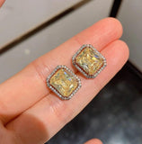 Luxury Simulation Citrine Gemstone Pendant/Necklace/Earrings/Ring Wedding Fine Jewelry Sets Gift for Women Accessories Wholesale - The Jewellery Supermarket