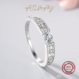 New Selection 925 Silver Geometric Stackable AAAA Lab Created Diamonds Rings