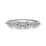 Luxury Ring Selection Silver Dazzling AAAA Lab Created Diamonds Stackable Rings