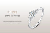 Dazzling 925 Sterling Silver Sparkling Princess Cut AAAA Lab Created Diamond Ring